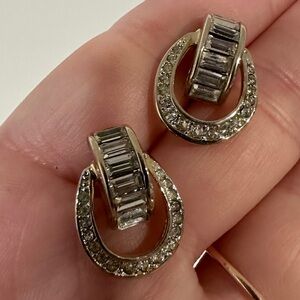 Elegant Gold and Silver tone Earrings